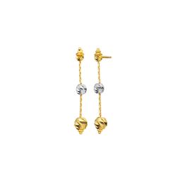 Dual-Coloured Beads Earrings