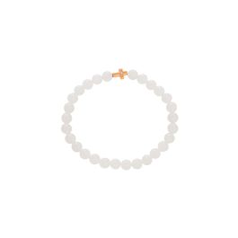 White Jade Bead Bracelet