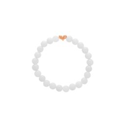 White Jade Bead Bracelet