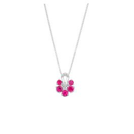 Ruby Orchid Pendant