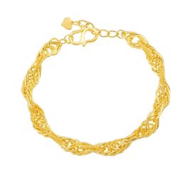 Entwined 999 Gold Bracelet