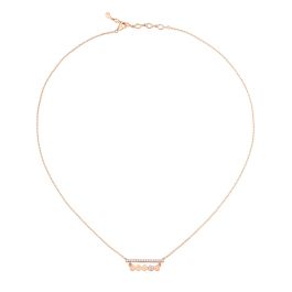 Rose Gold Bar Diamond Necklace