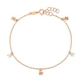 Starlit Mix Color Charm Rose Gold Bracelet