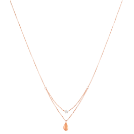 Layered Diamond Droplet Necklace