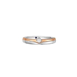 Duo Tone Wedding Band (Female)