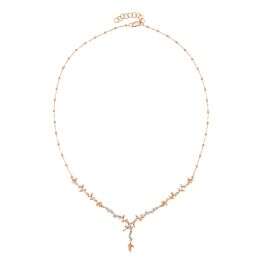 Moonlit Rose Gold Diamond Necklace