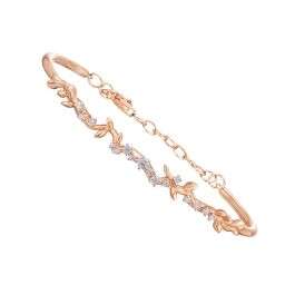 Moonlit Rose Gold Diamond Bracelet
