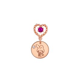 My Melody Diamond & Magenta Rhodolite Pendant