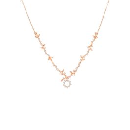 KStyle Floral Diamond Necklace 