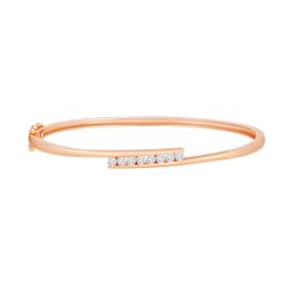 Rose Gold Diamond Bangle 