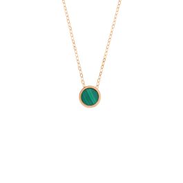 Malachite Rose Gold Necklace