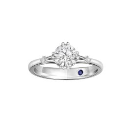 0.71ct Double-Pronged Celestial Diamond Ring