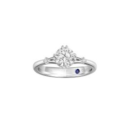 Double-Pronged Celestial Diamond Ring