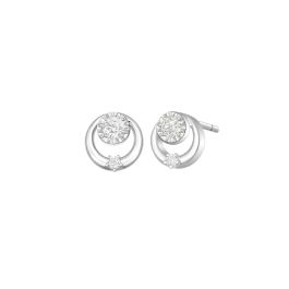 White Gold Twilight Earrings 