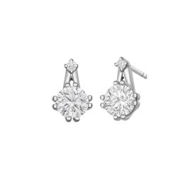 0.50ct each Double-Pronged Celestial Diamond Earrings