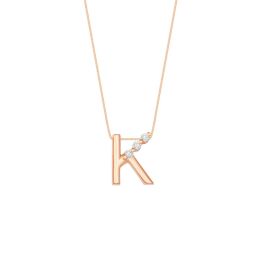 Rose Gold K Diamond Pendant 