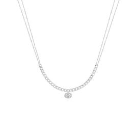 KStyle Diamond and Chain Necklace 