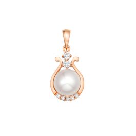 Pearl with Diamonds Pendant