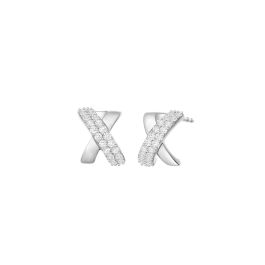 Infinity White Gold Diamond Earrings