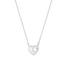 White Gold Diamond Heart Necklace