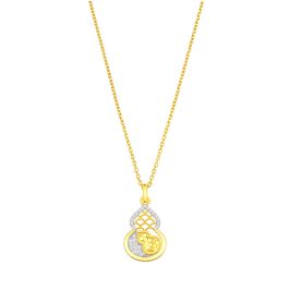 Yellow Gold Diamond Gourd Pendant