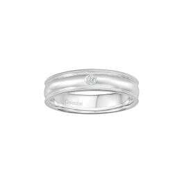 Half-Round Classic Diamond Wedding Band (Male)