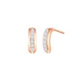 Rose Gold Diamond Earrings