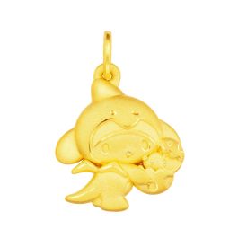 999 Gold Sanrio Characters Dino-Mite My Melody Charm