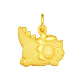 999 Gold Sanrio Characters Dino-Mite Pompompurin Charm