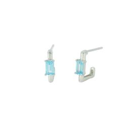 Topaz White Gold Earrings