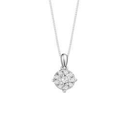 2.00 carat face Diamond White Gold Pendant