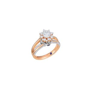 Celestial Bloom Eternal Rose Gold Diamond Ring
