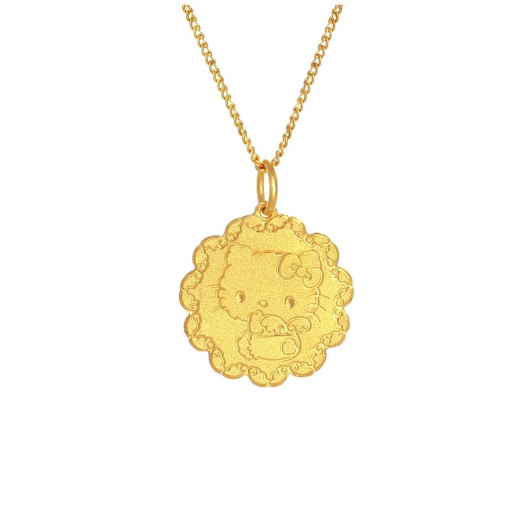 hello kitty necklace gold