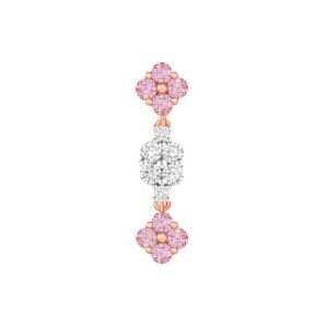 Rosy Diamond Pendant