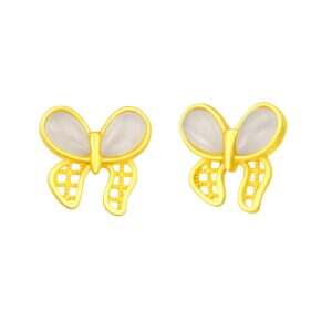 Nephrite Ribbon Earrings