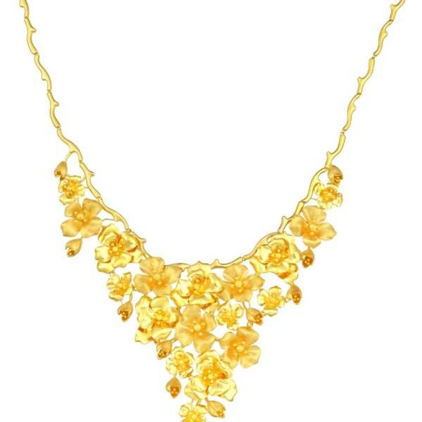 Hydrangea Blossoms Necklace