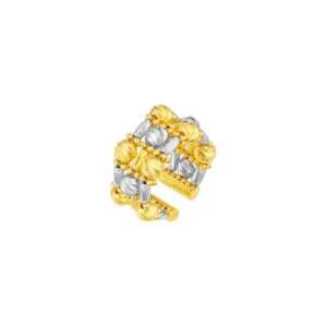 Two-Tone Beaded Ring