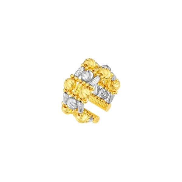 Two-Tone Beaded Ring
