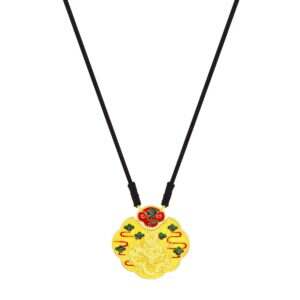 Gu Fa Jin Dragon Lock Pendant