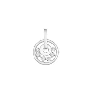 Lab-Grown Diamond White Gold Pendant