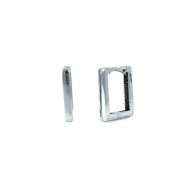 White Gold Hoop Earrings