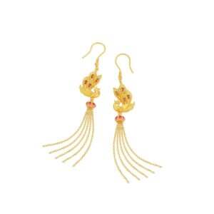 Gu Fa Jin Phoenix's Embrace Earrings