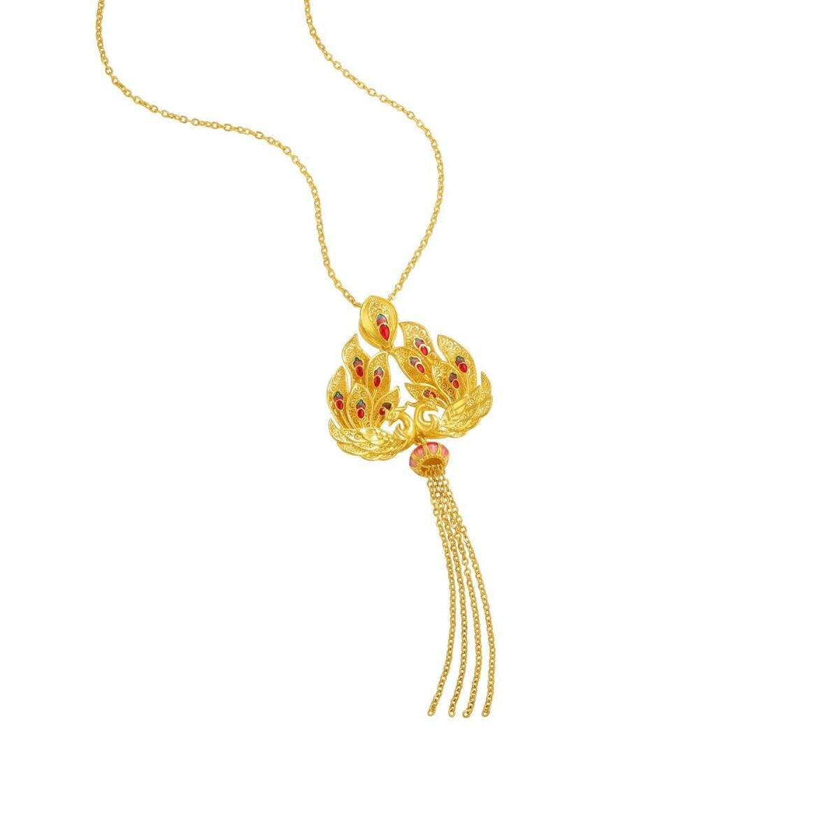 Gu Fa Jin Phoenix's Embrace Necklace