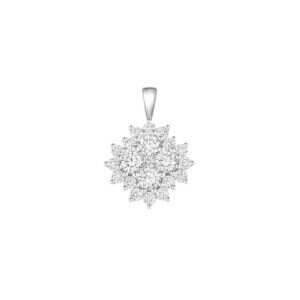 Lab-Grown Diamond Snowflake Pendant