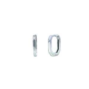 White Gold Hoop Earrings