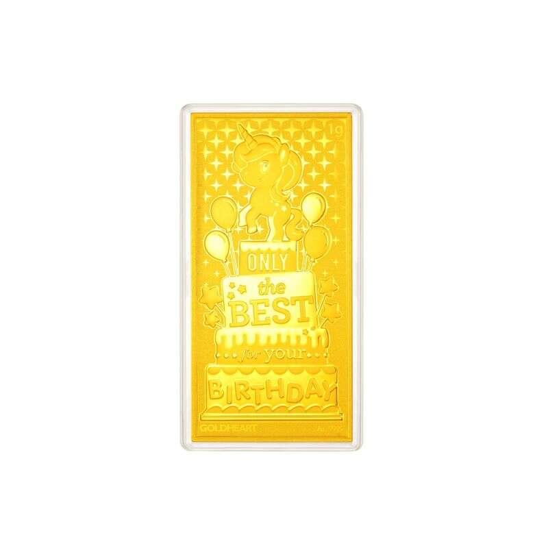 1G Blessed Birthday Gold Bar