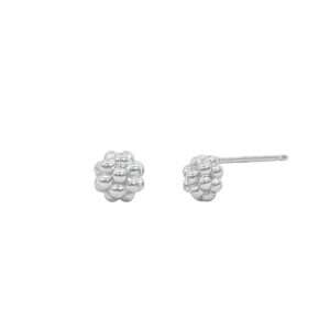 White Gold Nelumbo Earrings