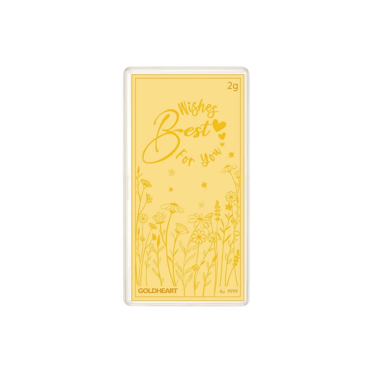 2G Blooming Wishes Gold Bar
