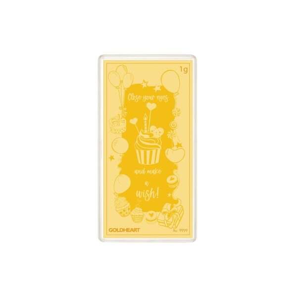 1G Birthday Wish Gold Bar