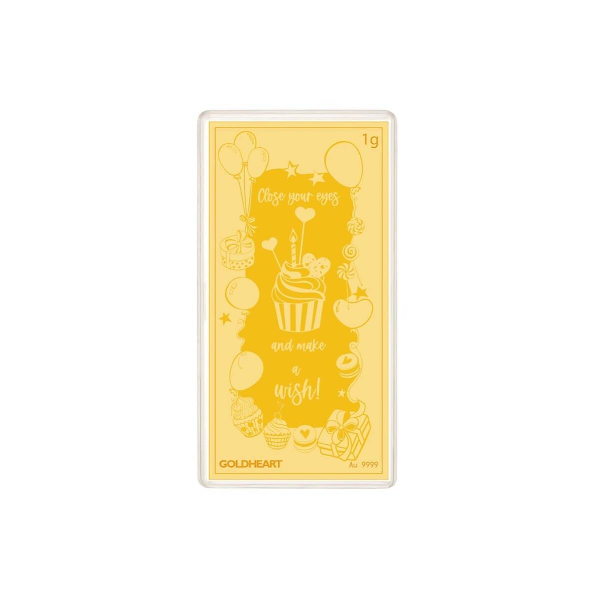 1G Birthday Wish Gold Bar